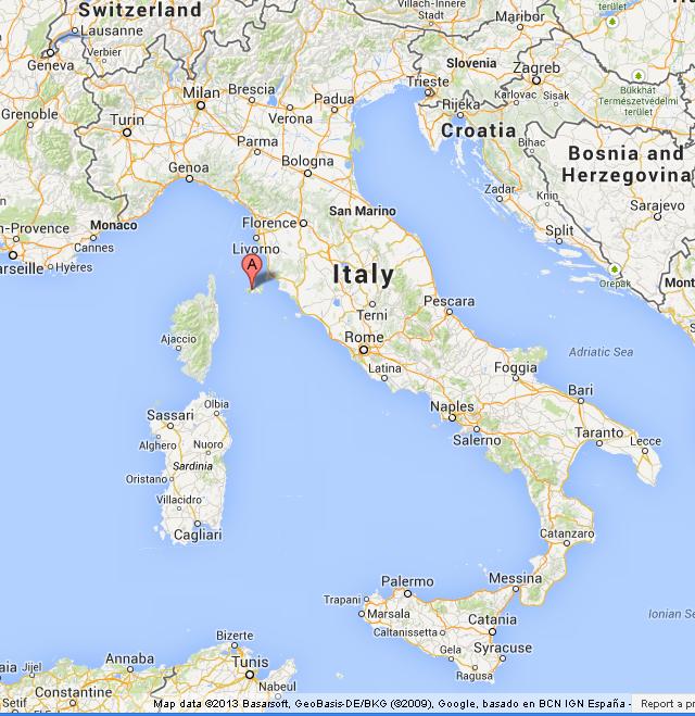 Elba Italien Karte | Kleve Landkarte