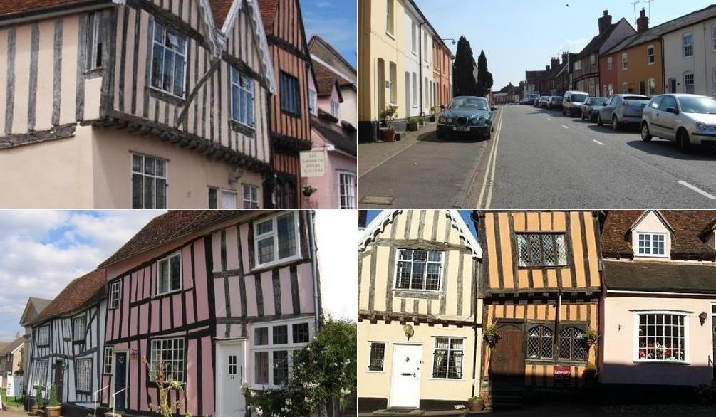 Lavenham on UK Map