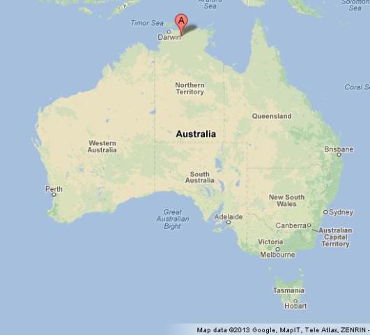 where is Kakadu National Park on Map of Australia, location of Kakadu National Park on Map of Australia