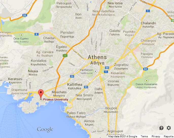 Piraeus On Map Of Athens