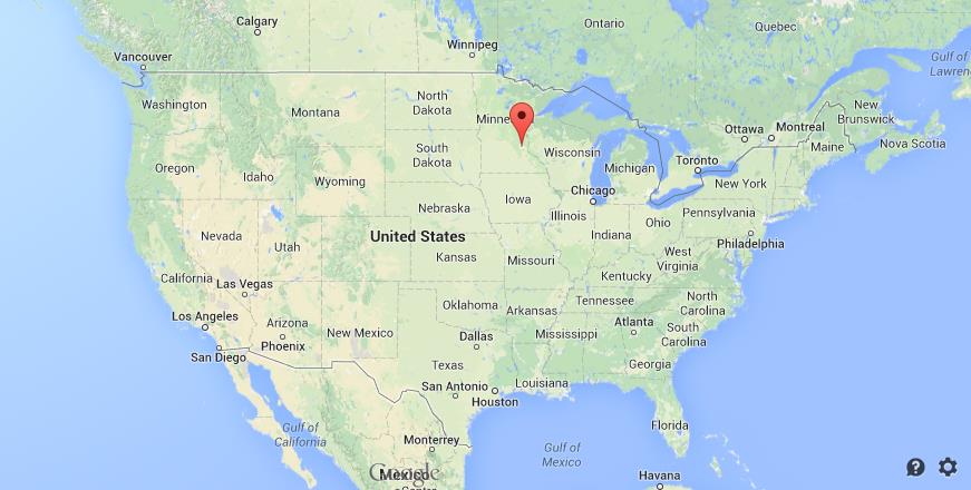 Minneapolis Location In Usa Map | Time Zones Map