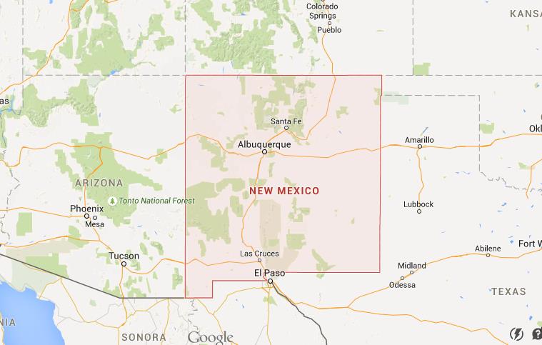 Map of New Mexico