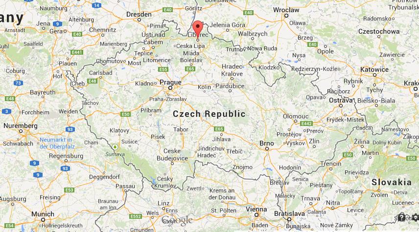 Liberec Czech Republic Map Liberec On Map Czech Republic