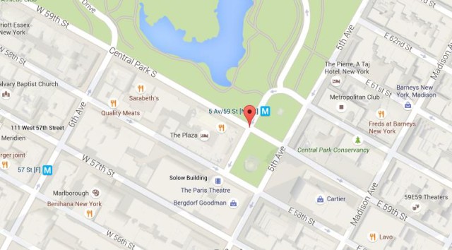 Map of Grand Army Plaza NY