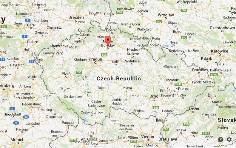 Where is Mlada Boleslav on map of Czech Republic