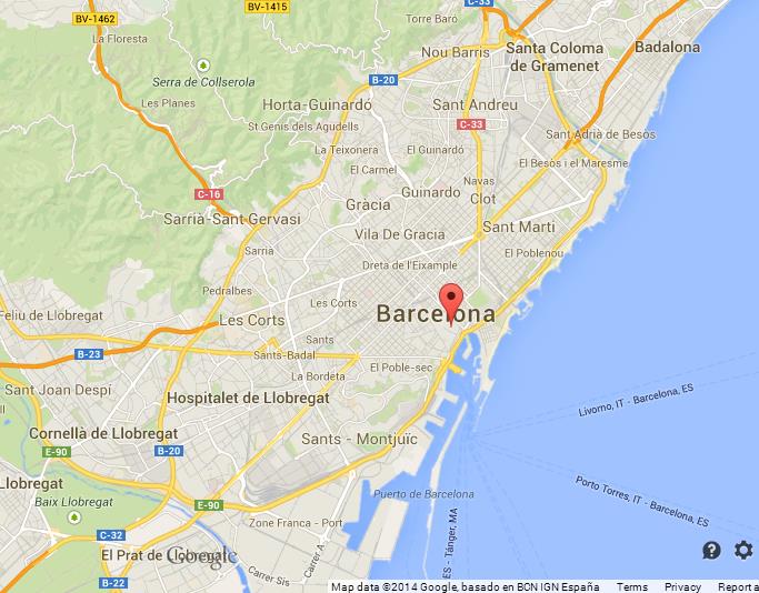 El Barri Gotic On Map Of Barcelona