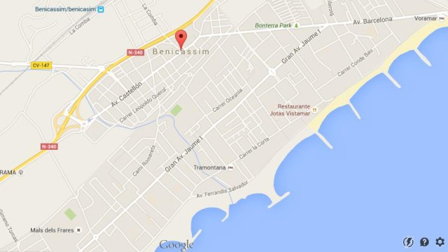 Map of Benicassim Spain