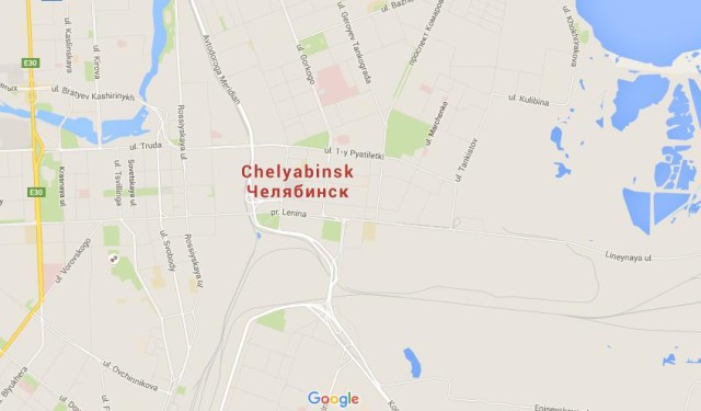 Map of Chelyabinsk Russia