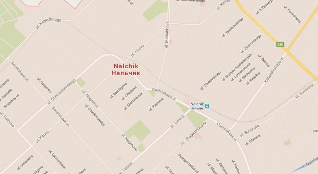 Map of Nalchik Russia