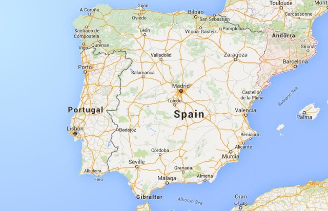 location Catalonia on map Spain