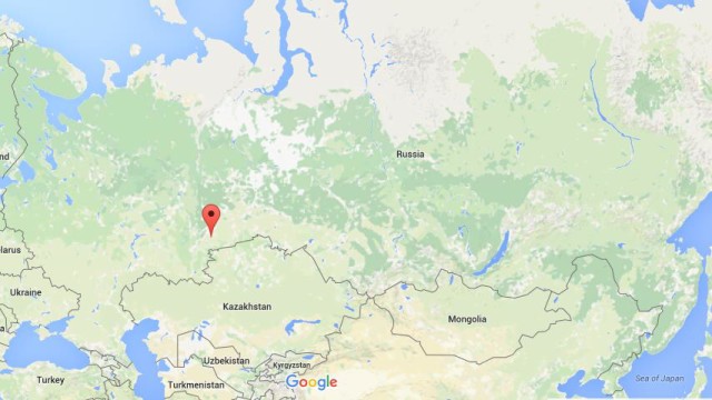 location Chelyabinsk on map Russia