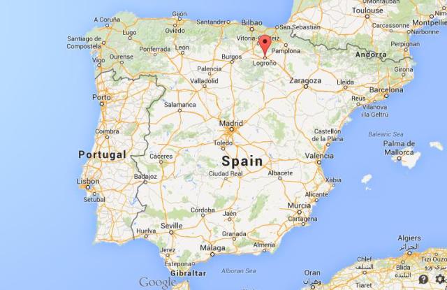 location Logroño map Spain