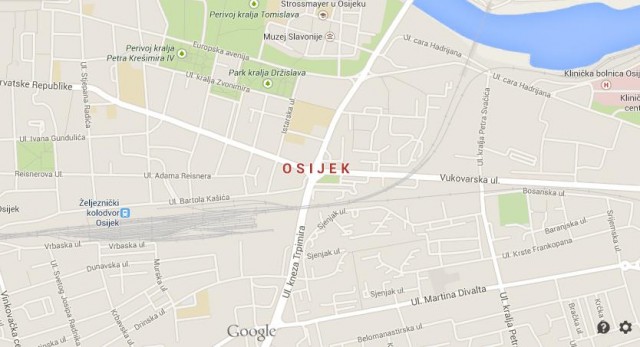 Osijek map