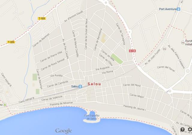 Map Of Salou 2263