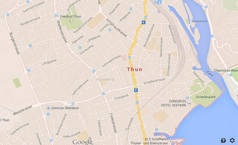 Map of Thun