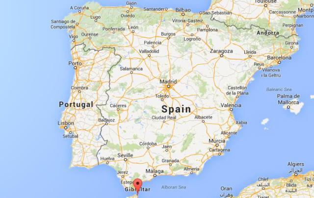 Location Ceuta on map Spain