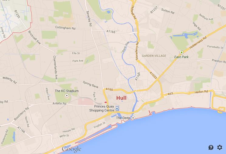 Map of Hull