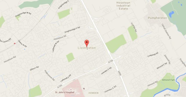 Map of Livingston Scotland