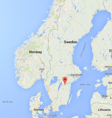 location Linkoping on map Sweden