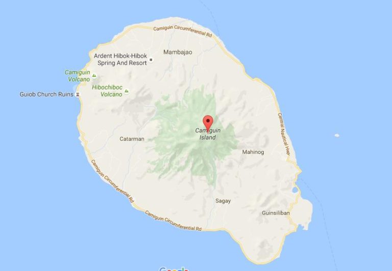 Map of Camiguin Island