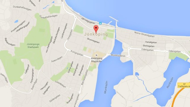 Map of Jonkoping Sweden