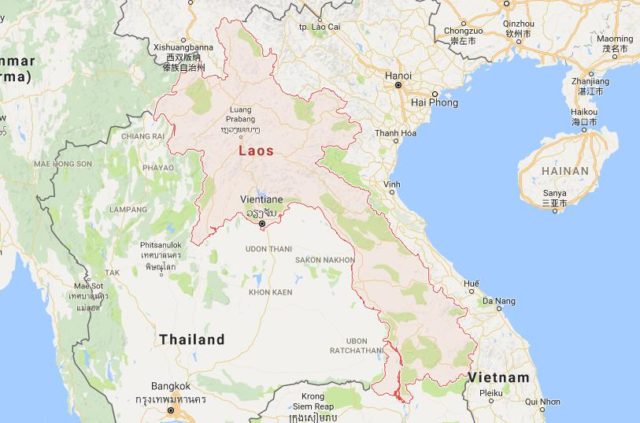 Laos map