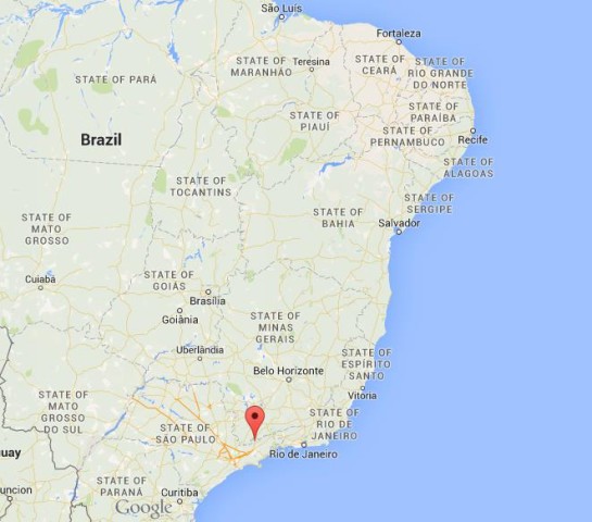 location Campos do Jordão on map Brazil