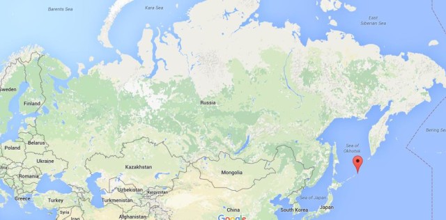 Where are Kuril Islands on map Russia