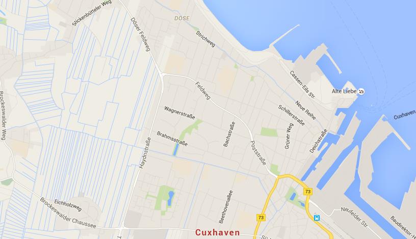 Map of Cuxhaven