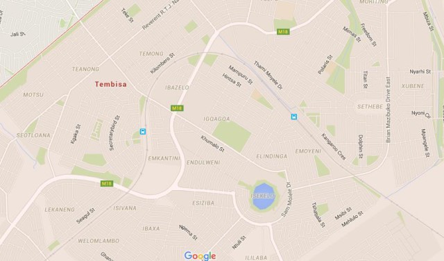 Map of Tembisa South Africa