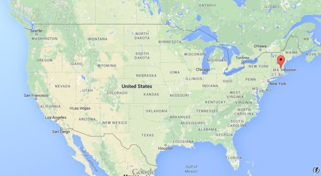 location Massachusetts on USA map
