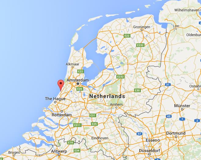 Where is Noordwijk on map Netherlands