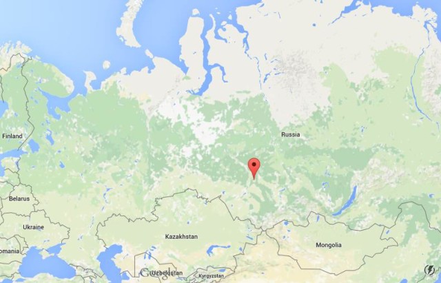 location Tomsk on map Russia