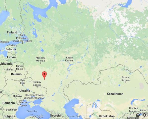 location Voronezh map Russia