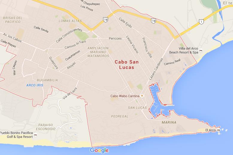 cabo san lucas port map