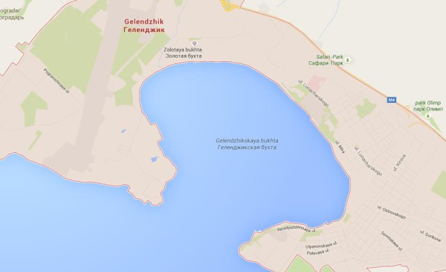 Map of Gelendzhik Russia