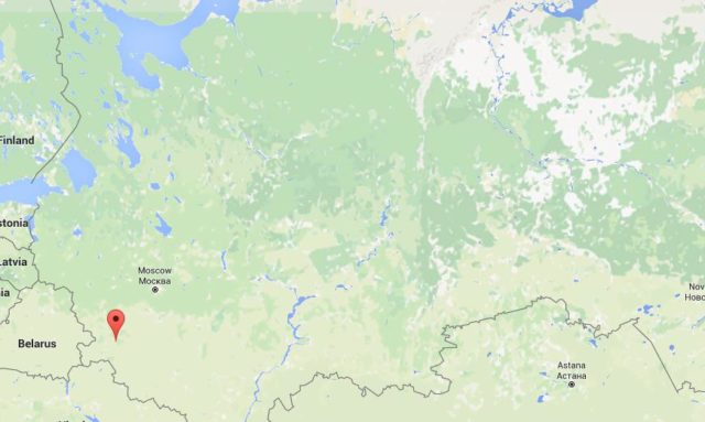 Location Bryansk on map Russia