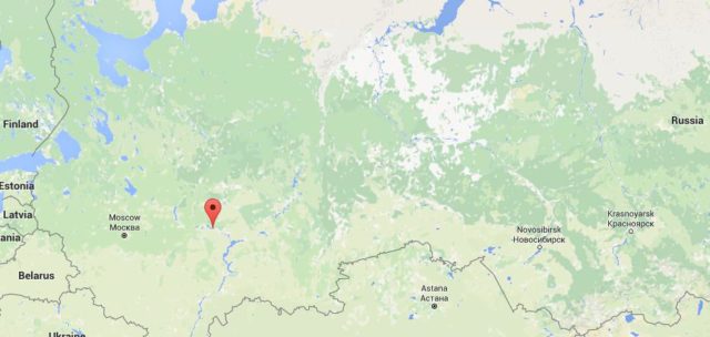 Location Cheboksary on map Russia