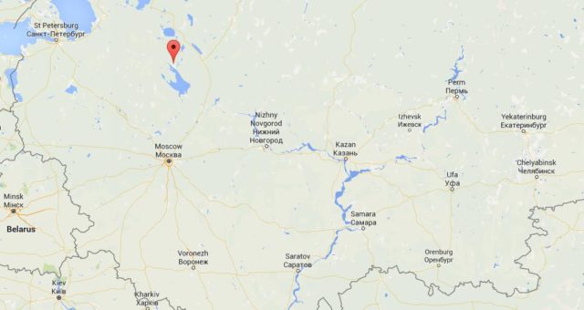 Location Cherepovets on map Russia