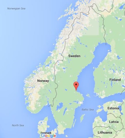 location Gavle on map Sweden