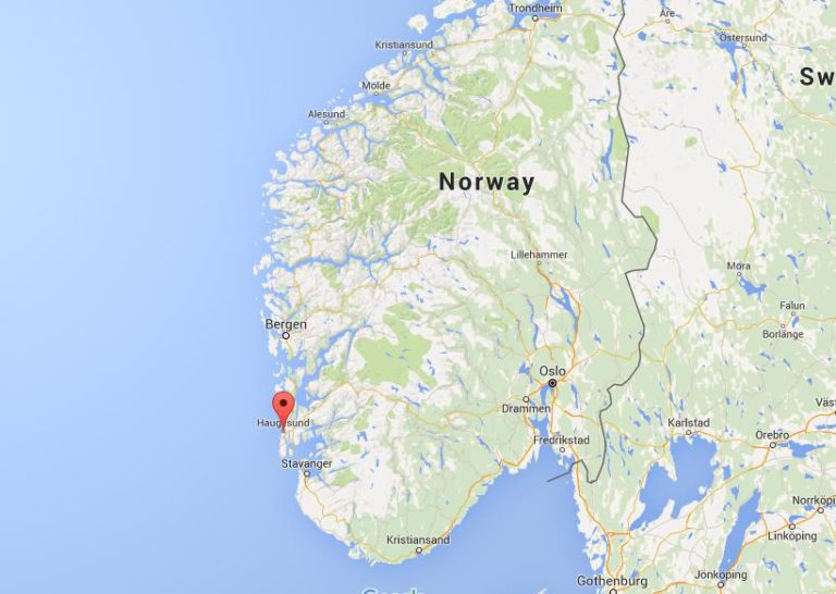 Where is Haugesund on map Norway