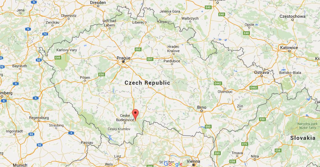 Where Is Trebon On Map Czech Republic