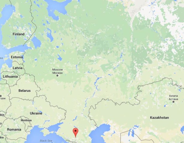 Location Yessentuki on map Russia