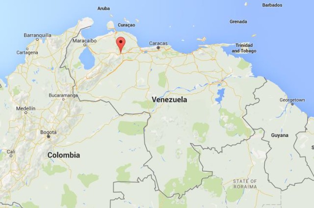 location Barquisimeto on map Venezuela