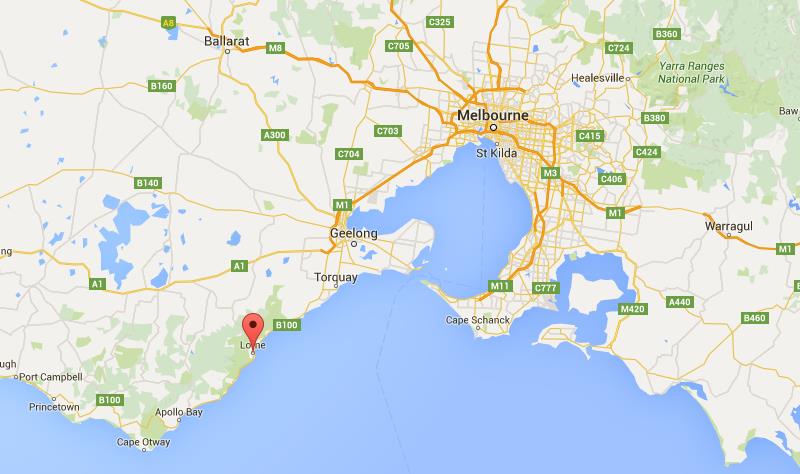 Map Of Lorne Vic Where Is Lorne On Map Melbourne