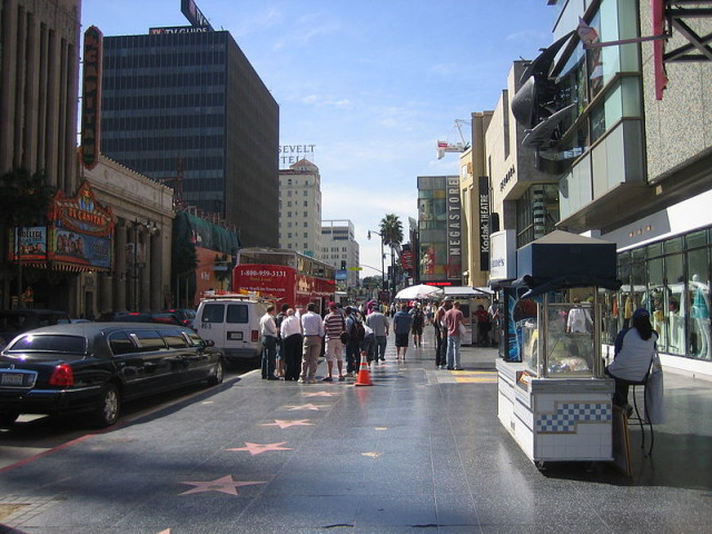 Hollywood boulevard Los Angeles