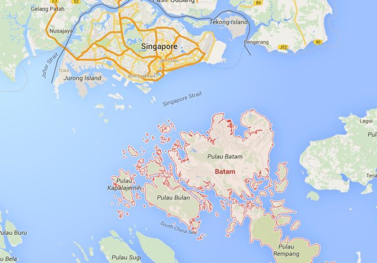 Map of Batam