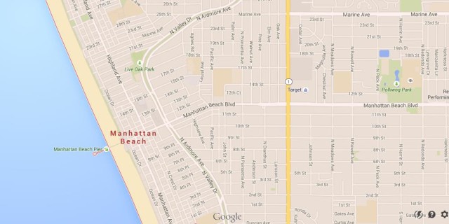 Map of Manhattan Beach LA