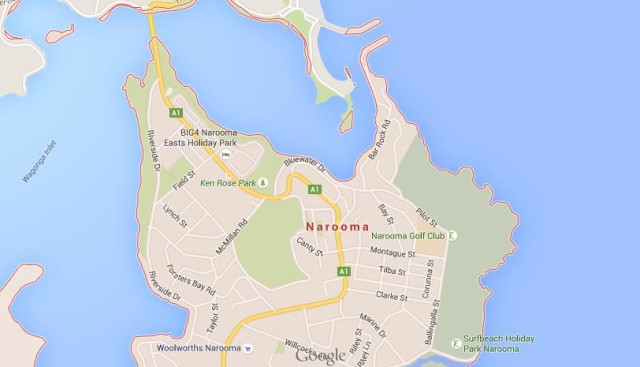 Map of Narooma Australia