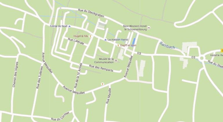 Map of Riquewihr